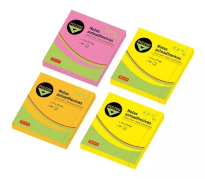 Notas Adh.pizzini 75*75 Fluo *80Hjs