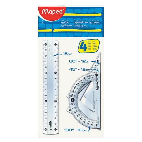 Set Geometria Maped 242815 4P*15Cm