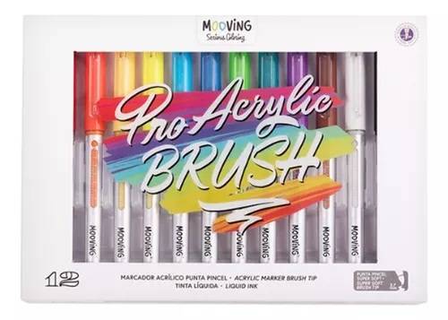 Marc.mooving Acrilicos *12 Pincel