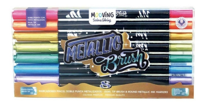 Marc.mooving Duo Pincel Metal *8