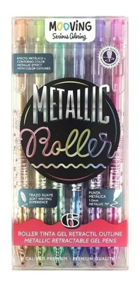 Bol.roller Gel *6 Mooving Metallic