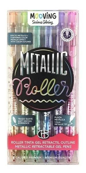 Bol.roller Gel *6 Mooving Metallic