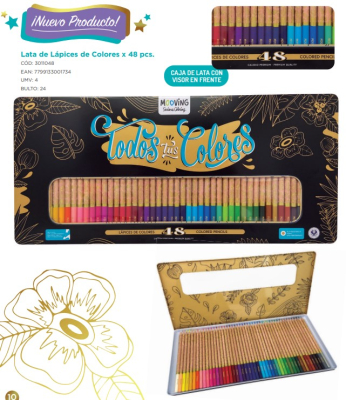 Lapices Mooving Lata*48