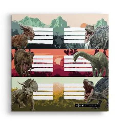 Etiqueta Mooving Jurassic 2025