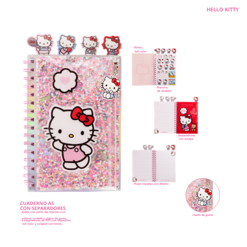 Hello Kitty Cuaderno A5 Separ 42001