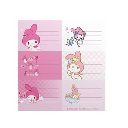 Etiqueta Mooving My Melody 2027