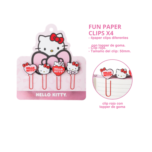 Hello Kitty Fun Paper Clip *4 10505