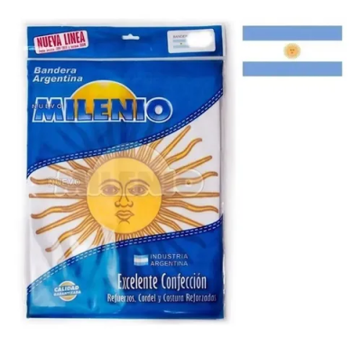 Bandera Milenio Arg. C/Sol 45X72