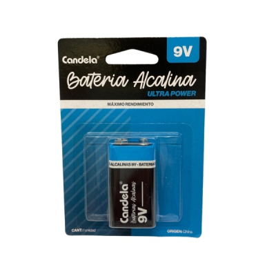 Bateria Candela Alcalina 9V