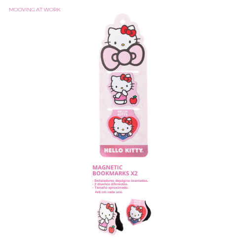 Hello Kitty Magnetic Bookmarks *2