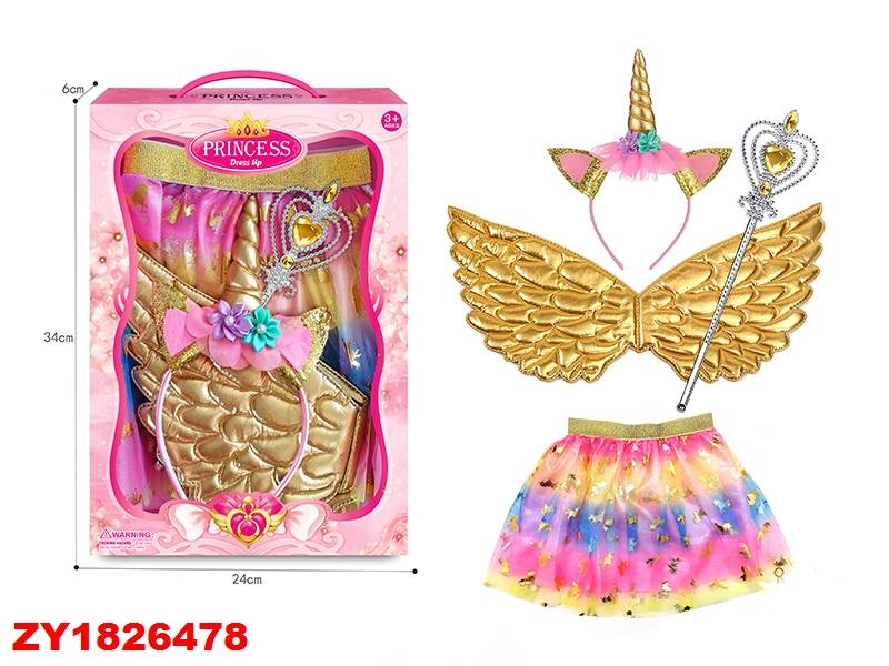 Set Unicornio Ala Doradas Zy1826478