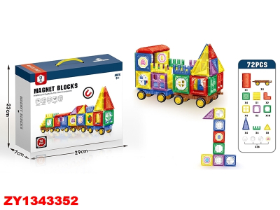 Bloques Magneticos 72 Pcs Zy1343352