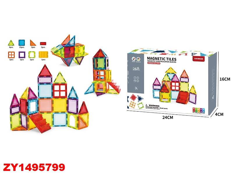 Bloques Magneticos 26 Pcs Zy1495799