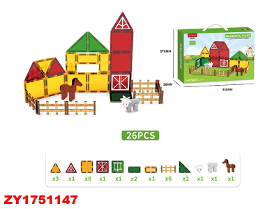 Granja Magnetica 26 Pcs Zy1751147