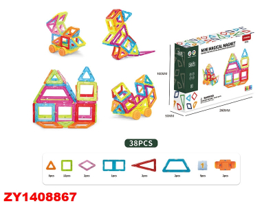 Bloques Magneticos 38 Pcs Zy1408867
