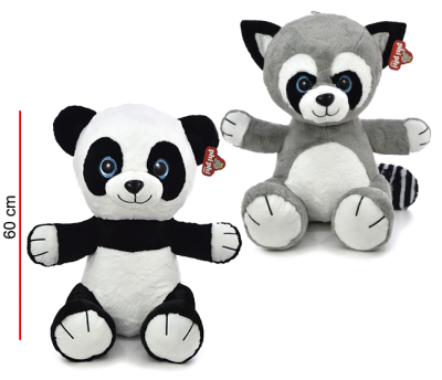 Mapache Y Panda Sentado 60Cm4498